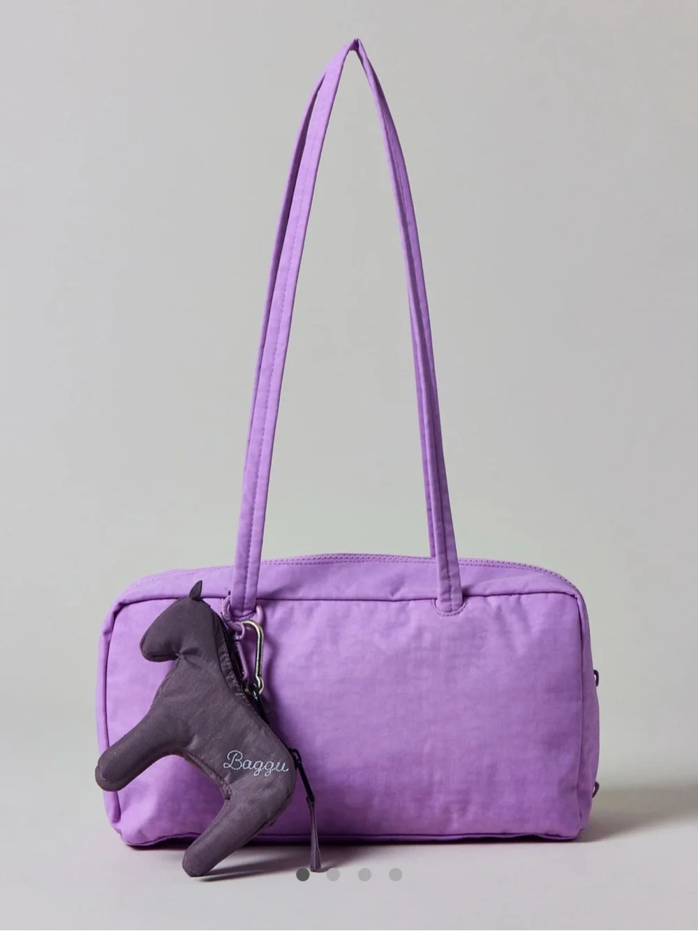 NWT BAGGU Nylon Bowler Bag Rose - Picture 5 of 13